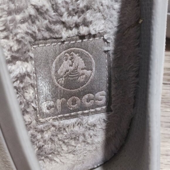 Crocs Ballet Flats Sz 8 Grey Rubber Minimalist Round Toe Comfort Ballerina Shoe - Picture 8 of 14